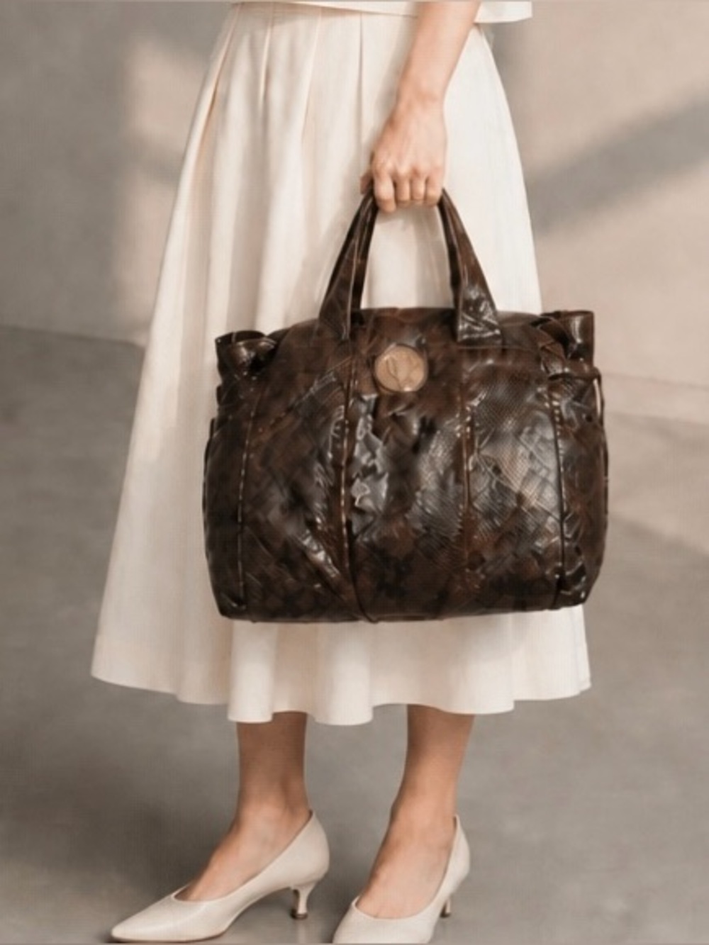 Gucci python hysteria large weekender